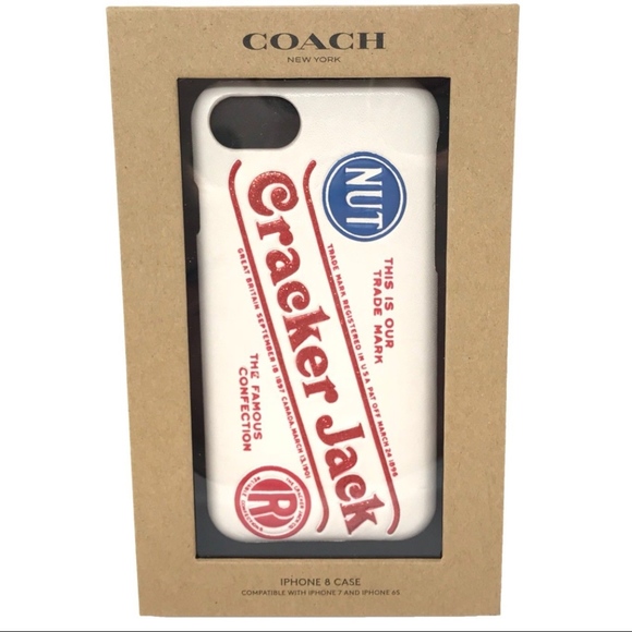 Coach x Cracker Jack Leather iPhone Case - Picture 1 of 3